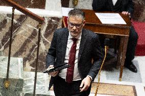 Session of questions to the government at the National Assembly - Paris