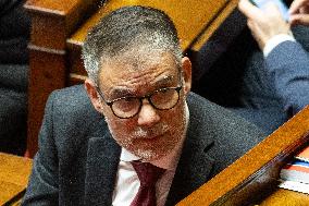 Session of questions to the government at the National Assembly - Paris