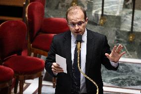 Vote of The 2026 Social Security Budget Bill at The National Assembly - Paris