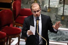 Vote of The 2026 Social Security Budget Bill at The National Assembly - Paris