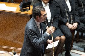 Session of questions to the government at the National Assembly - Paris