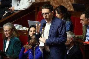 Vote of The 2026 Social Security Budget Bill at The National Assembly - Paris