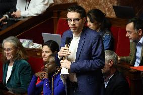 Vote of The 2026 Social Security Budget Bill at The National Assembly - Paris