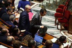 Vote of The 2026 Social Security Budget Bill at The National Assembly - Paris