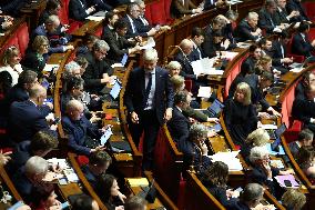 Vote of The 2026 Social Security Budget Bill at The National Assembly - Paris