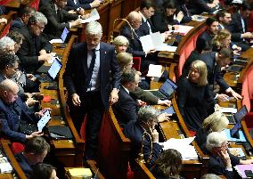 Vote of The 2026 Social Security Budget Bill at The National Assembly - Paris