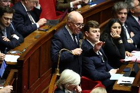 Vote of The 2026 Social Security Budget Bill at The National Assembly - Paris