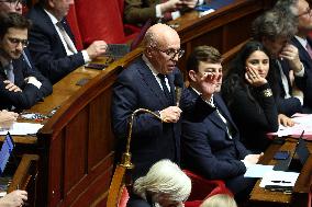 Vote of The 2026 Social Security Budget Bill at The National Assembly - Paris