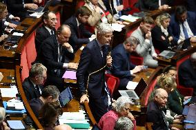 Vote of The 2026 Social Security Budget Bill at The National Assembly - Paris