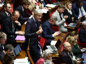 Vote of The 2026 Social Security Budget Bill at The National Assembly - Paris