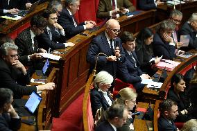 Vote of The 2026 Social Security Budget Bill at The National Assembly - Paris