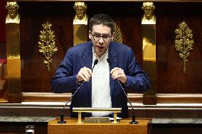 Vote of The 2026 Social Security Budget Bill at The National Assembly - Paris