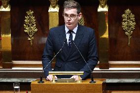 Vote of The 2026 Social Security Budget Bill at The National Assembly - Paris