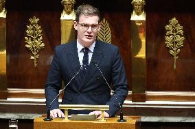 Vote of The 2026 Social Security Budget Bill at The National Assembly - Paris