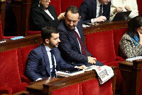 Vote of The 2026 Social Security Budget Bill at The National Assembly - Paris