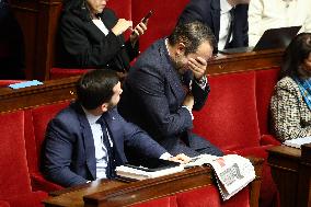 Vote of The 2026 Social Security Budget Bill at The National Assembly - Paris