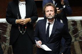 Vote of The 2026 Social Security Budget Bill at The National Assembly - Paris