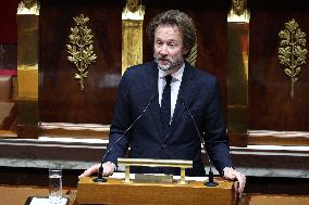 Vote of The 2026 Social Security Budget Bill at The National Assembly - Paris