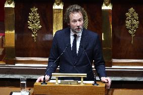 Vote of The 2026 Social Security Budget Bill at The National Assembly - Paris