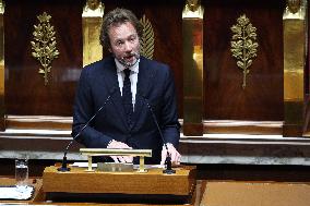 Vote of The 2026 Social Security Budget Bill at The National Assembly - Paris