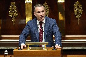 Vote of The 2026 Social Security Budget Bill at The National Assembly - Paris