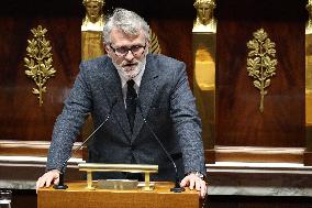 Vote of The 2026 Social Security Budget Bill at The National Assembly - Paris