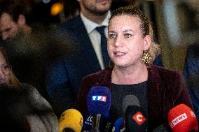 National Assembly - Politics after vote at Hall of Four Columns - Paris