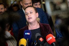 National Assembly - Politics after vote at Hall of Four Columns - Paris