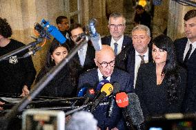 National Assembly - Politics after vote at Hall of Four Columns - Paris