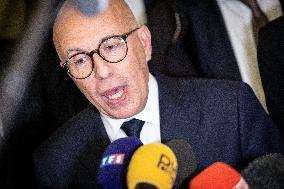 National Assembly - Politics after vote at Hall of Four Columns - Paris