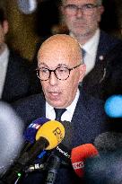 National Assembly - Politics after vote at Hall of Four Columns - Paris