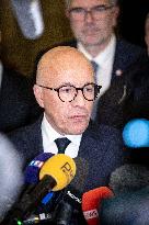 National Assembly - Politics after vote at Hall of Four Columns - Paris