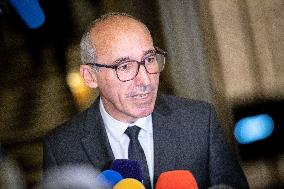 National Assembly - Politics after vote at Hall of Four Columns - Paris