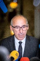 National Assembly - Politics after vote at Hall of Four Columns - Paris