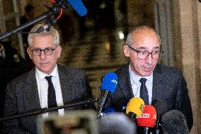 National Assembly - Politics after vote at Hall of Four Columns - Paris