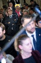 National Assembly - Politics after vote at Hall of Four Columns - Paris