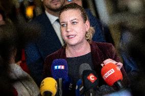 National Assembly - Politics after vote at Hall of Four Columns - Paris