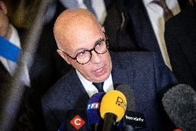 National Assembly - Politics after vote at Hall of Four Columns - Paris