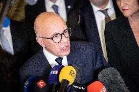 National Assembly - Politics after vote at Hall of Four Columns - Paris