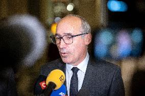 National Assembly - Politics after vote at Hall of Four Columns - Paris