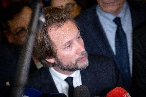 National Assembly - Politics after vote at Hall of Four Columns - Paris