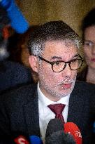 National Assembly - Politics after vote at Hall of Four Columns - Paris