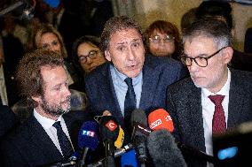 National Assembly - Politics after vote at Hall of Four Columns - Paris