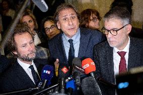 National Assembly - Politics after vote at Hall of Four Columns - Paris