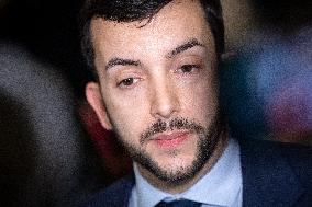 National Assembly - Politics after vote at Hall of Four Columns - Paris