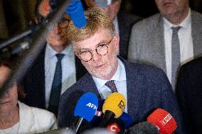 National Assembly - Politics after vote at Hall of Four Columns - Paris