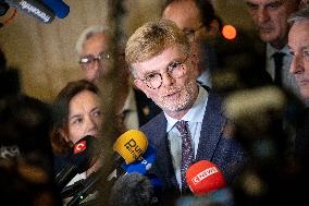 National Assembly - Politics after vote at Hall of Four Columns - Paris