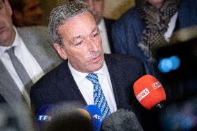 National Assembly - Politics after vote at Hall of Four Columns - Paris