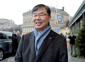 Japanese Nobel laureate Sakaguchi in Stockholm