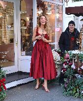 Blake Lively at Stone Clover Lane Store in New York